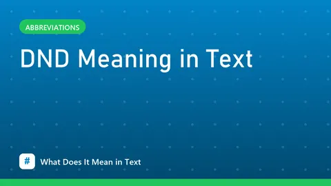 DND Meaning in Text