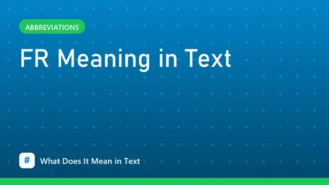 FR Meaning in Text