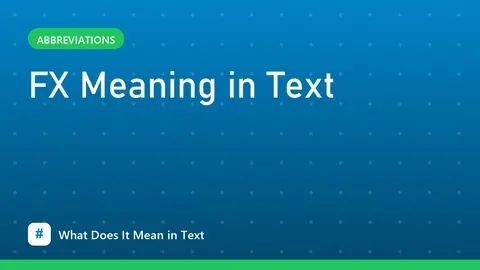 FX Meaning in Text
