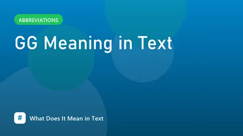 GG Meaning in Text