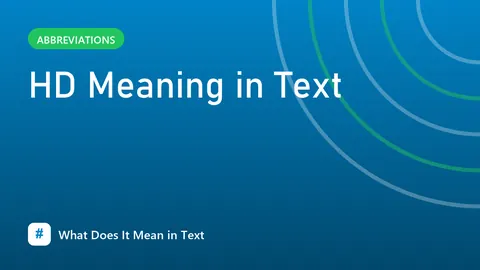 HD Meaning in Text
