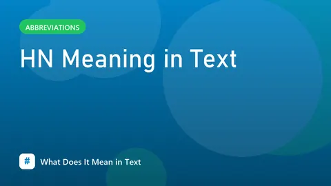 HN Meaning in Text