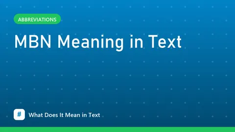 MBN Meaning in Text