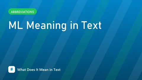 ML Meaning in Text