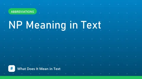 NP Meaning in Text