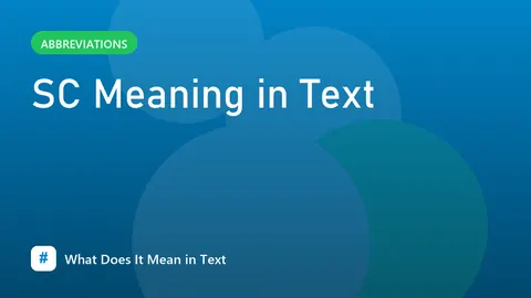 SC Meaning in Text